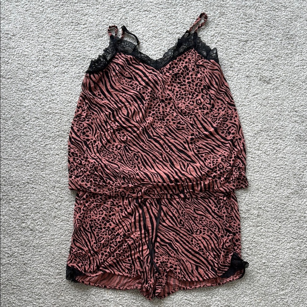 Animal Print Pajama Set